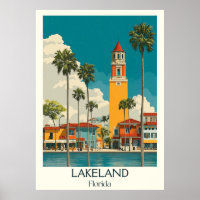 Lakeland Florida Vintage Stadtarchitektur Kunst
