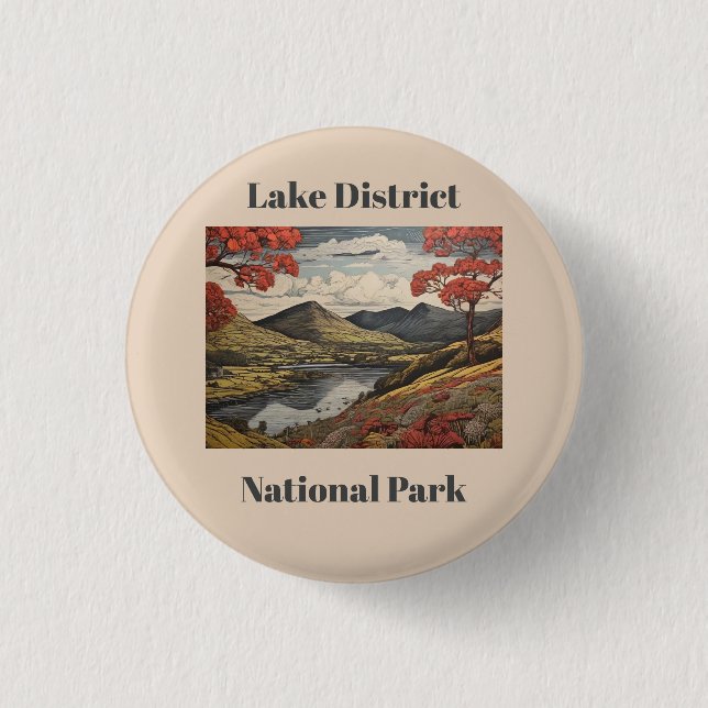 Lakeland-Szene individuell Button (Vorderseite)
