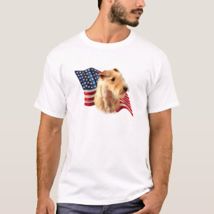 Lakeland Terrier American Flag, Patriotic Lakeland T-Shirt