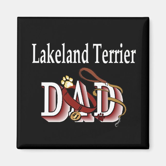 Lakeland Terrier dad Magnet (Vorne)