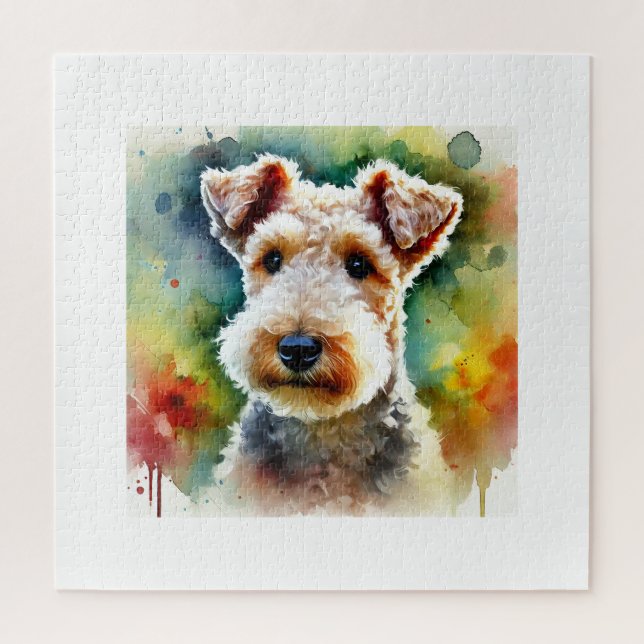 Lakeland Terrier Dog 180724AREF117 - Watercolor Puzzle (Vertikal)