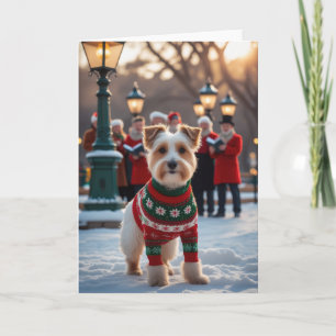 Lakeland Terrier Dog Christmas Grußkarte Karte