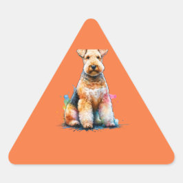 Lakeland Terrier Dog Dreieckiger Aufkleber