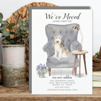 Lakeland Terrier Dog | Moving Announcement Ankündigung