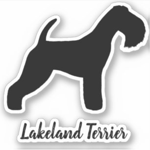 Lakeland Terrier Dog Silhouette Sticker