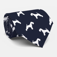 Lakeland Terrier Dog Silhouetten Midnight Blue