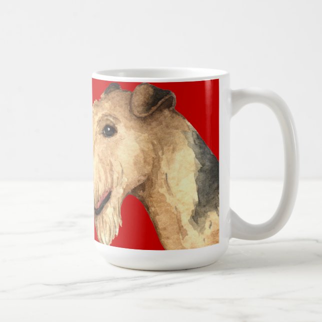 Lakeland Terrier Farbblock Kaffeetasse (Rechts)
