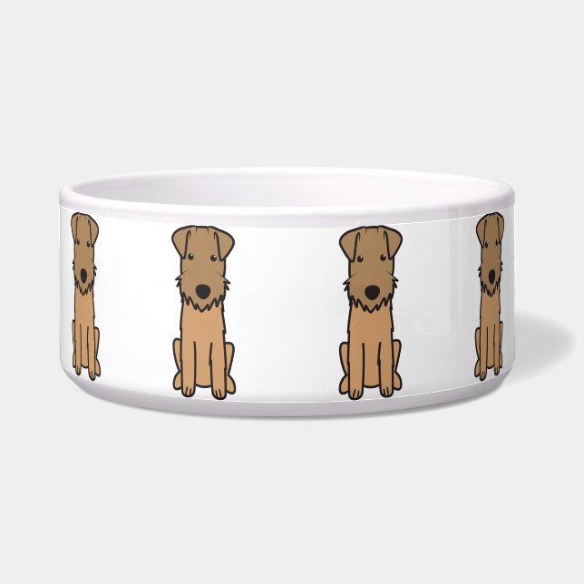 Lakeland-Terrier-HundeCartoon Napf (Vorderseite)