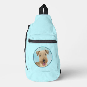 Lakeland Terrier Malerei Süße Originelle Hundekuns Crossbody Bag