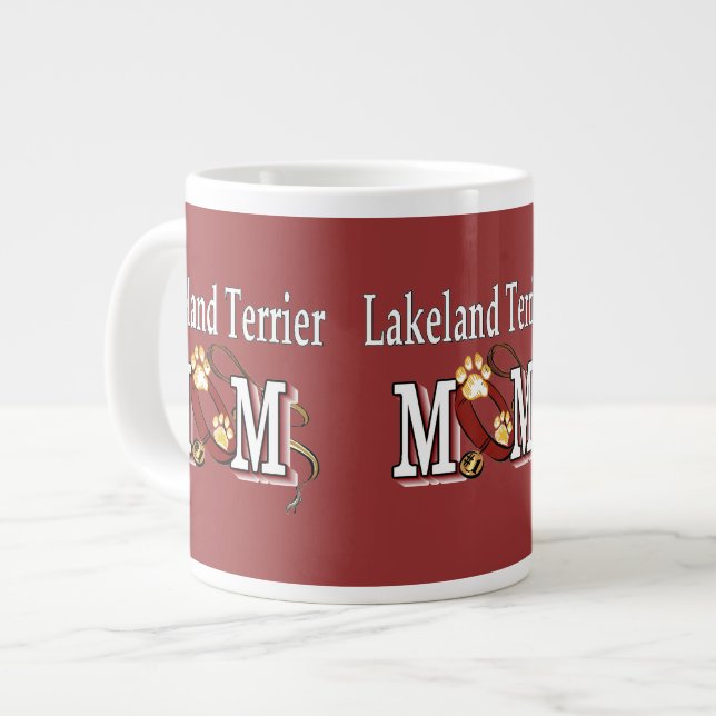Lakeland Terrier Mama Jumbo-Tasse (Vorderseite Links)