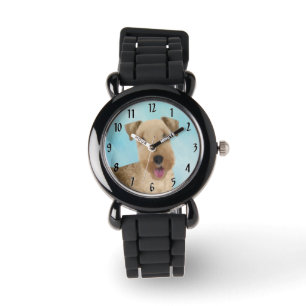 Lakeland Terrier Painting - Niedliche Original Dog Armbanduhr