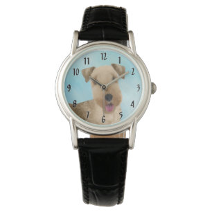 Lakeland Terrier Painting - Niedliche Original Dog Armbanduhr