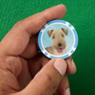Lakeland Terrier Painting - Niedliche Original Dog Pokerchips