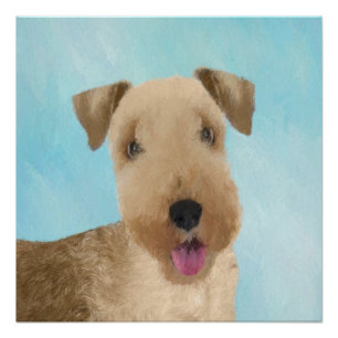 Lakeland Terrier Painting - Niedliche Original Dog Poster