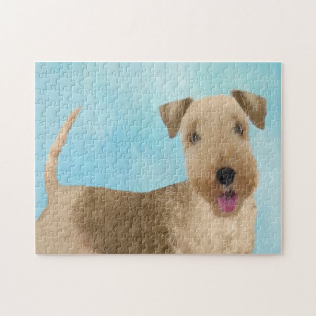 Lakeland Terrier Painting - Niedliche Original Dog Puzzle (Horizontal)