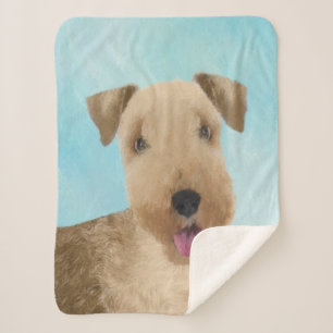 Lakeland Terrier Painting - Niedliche Original Dog Sherpadecke