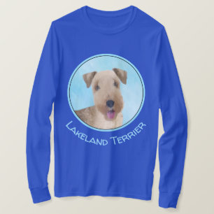 Lakeland Terrier Painting - Niedliche Original Hun T-Shirt