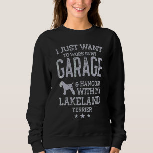 Lakeland Terrier Papa Auto Garage Treffpunkt Männe Sweatshirt
