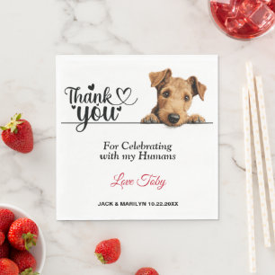 Lakeland Terrier-Papierservietten Serviette