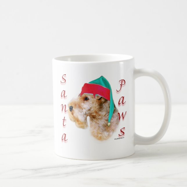 Lakeland Terrier Santa Paws Tasse (Rechts)