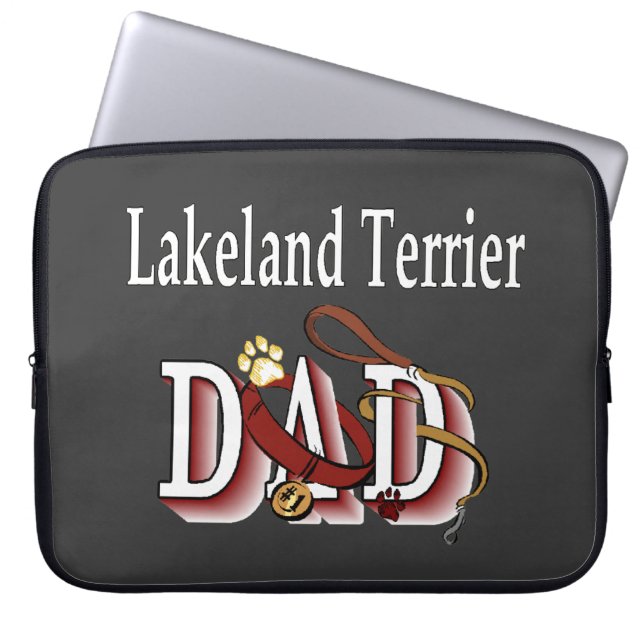 Lakeland Terrier Vater Laptopschutzhülle (Vorderseite)
