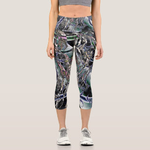 Lakerationen in der Zeit Capri Leggings