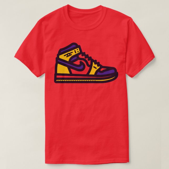 Lakers Basketball Sneakers T-Shirt (Design vorne)