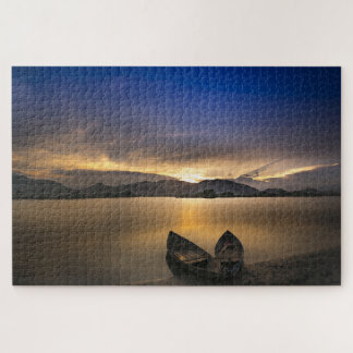 Lakeshore at Sunset Puzzle