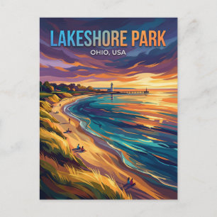 Lakeshore Park USA -> Seenrand-Park USA Postkarte