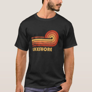 Lakeshore San Francisco California Retro Vintag T-Shirt