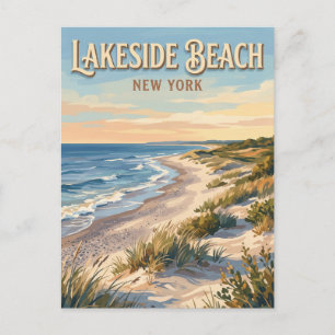 Lakeside Beach State Park Waterport New York Postkarte