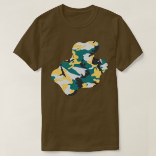 Lakeside Camouflage Muster Paint Platsch v3 T-Shirt