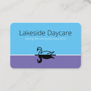 Lakeside Daycare Euro Business Card Visitenkarte