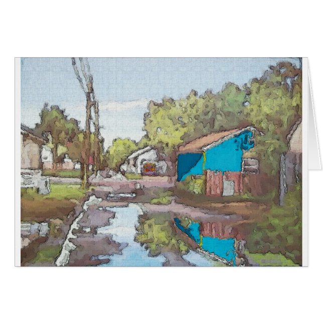 Lakeview Alley in Blue (Vorderseite (Horizontal))