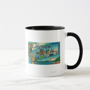 Lakeview, Oregon - große Buchstabe-Szenen Tasse