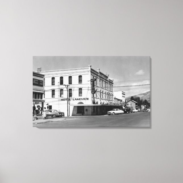 Lakeview, Oregon Main Street View Foto #1 Leinwanddruck (Vorderseite)