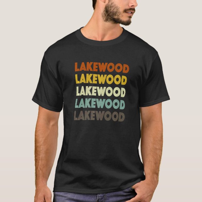Lakewood Colorado American Co USA Heimat Residen T-Shirt (Vorderseite)