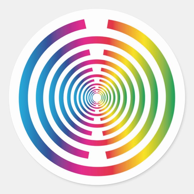 Lakhovsky Vitalscheibe, MWO Tesla Antenne, skalar Runder Aufkleber (Vorderseite)