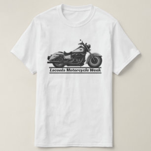 Lakonia Motorrad Week Black and White Biker Cool T-Shirt