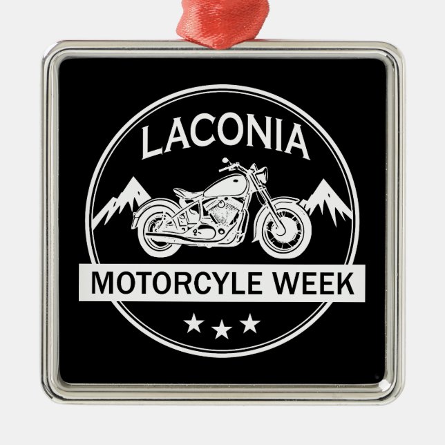 Lakonia Motorrad Week Ornament Aus Metall (Vorne)