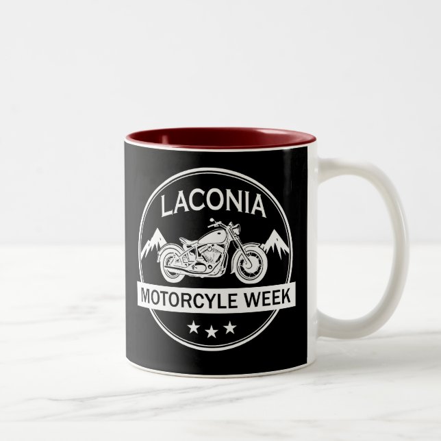 Lakonia Motorrad Week Zweifarbige Tasse (Rechts)