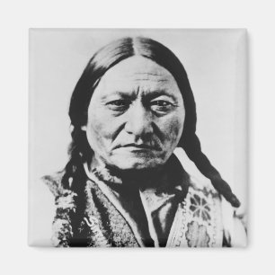 Lakota Chefübergabe: Sich auf Bull Fort Buford set Magnet