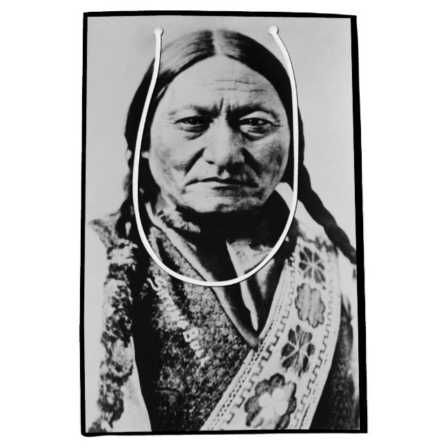 Lakota Chefübergabe: Sich auf Bull Fort Buford set Mittlere Geschenktüte (Vorderseite)