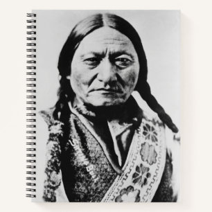Lakota Chefübergabe: Sich auf Bull Fort Buford set Notizbuch