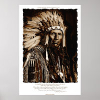 Lakota Chieftain Art & Native American Gedicht