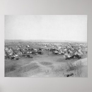 Lakota "Indian Camp" Fotografie Poster