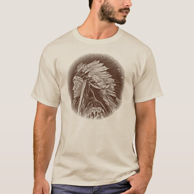 Lakota indischer Leiter T-Shirt (Vorderseite)