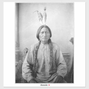 Lakota Leader sitzt Bull Native Amerikanische Urei Aufkleber