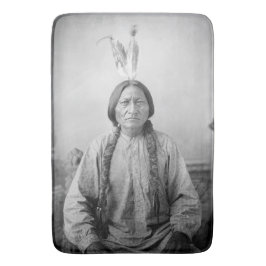 Lakota Leader sitzt Bull Native Amerikanische Urei Badematte
