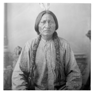 Lakota Leader sitzt Bull Native Amerikanische Urei Fliese